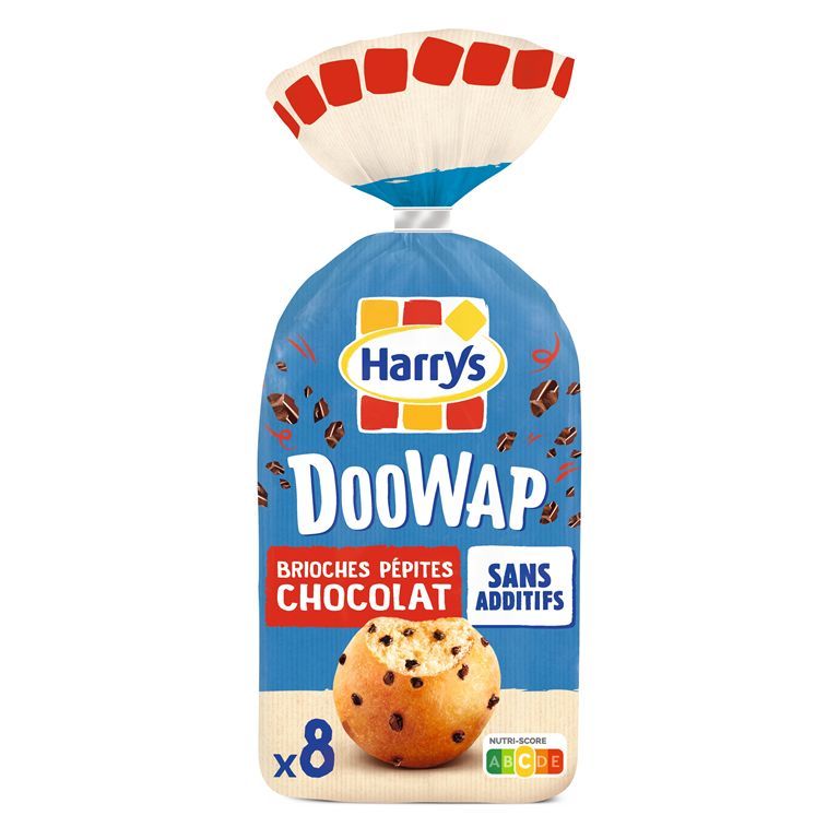 Brioches aux pépites de chocolat Doo wap X8 - HARRYS - Carton de 9 paquets