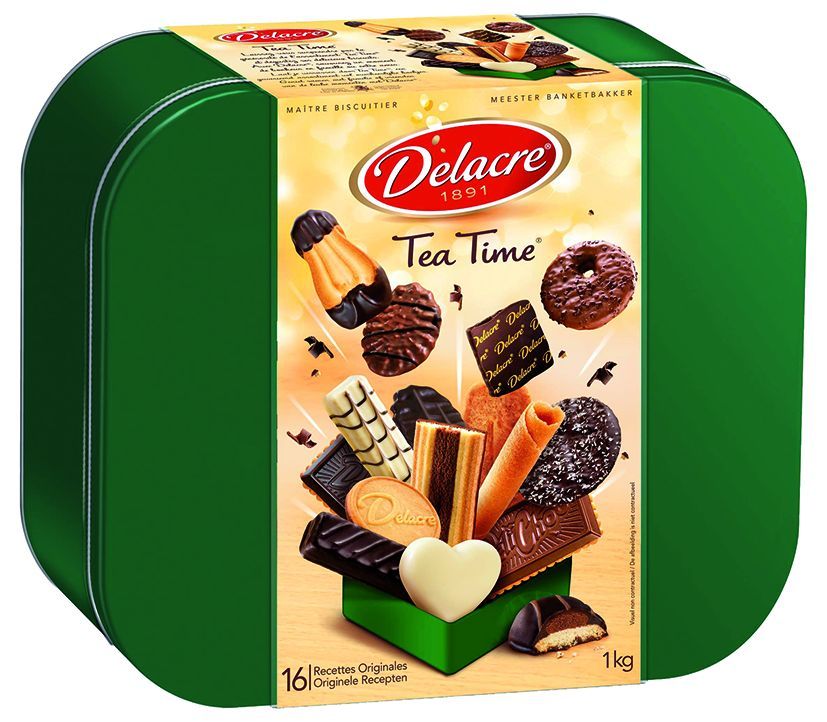 Assortiment sucré Tea Time - DELACRE - Boite de 1 kg