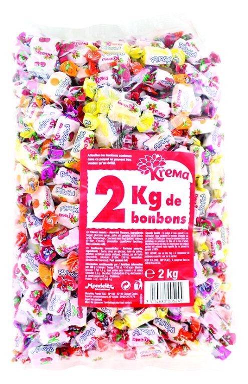 Boîte de bonbons Krema Regalad 2kg assortis - Confiserie