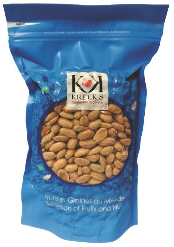 Amandes grillées salées - KREEK'S - Sachet de 1 kg