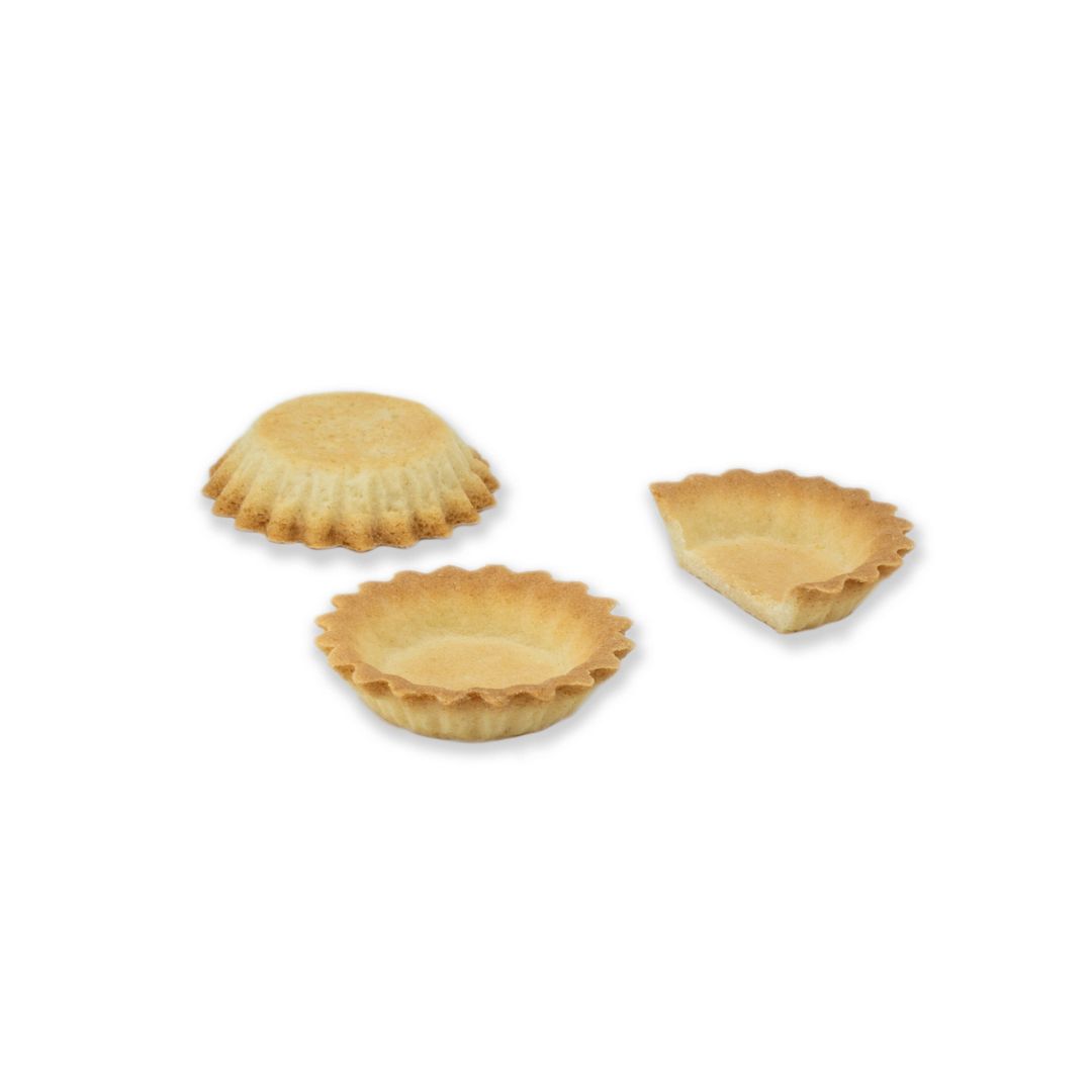 Mini tartelettes rondes sucrées pur beurre - J DUCOURTIEUX - Carton de 240 unités