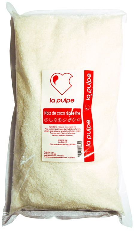 Noix de coco râpée lot de 2 sachets de 1 kg Fruibon – STAFF SAS