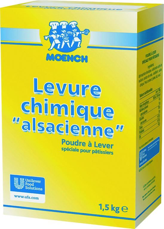 Levure chimique 'alsacienne' - MOENCH - Boite de 1,5 kg