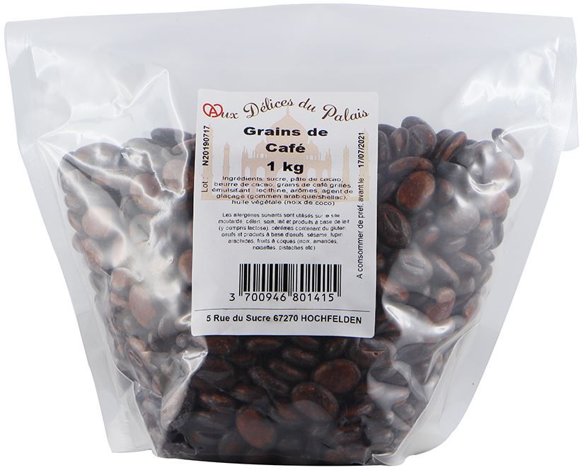 Décors grains de café - DELICES DU PALAIS - Sac de 1 kg