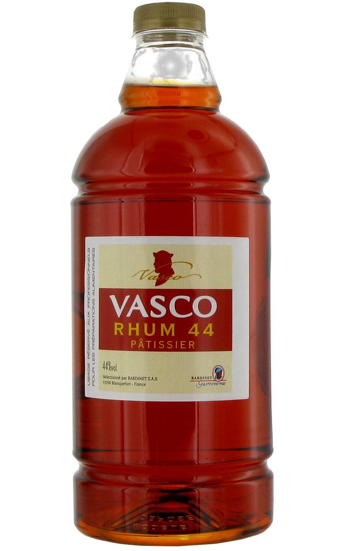 Rhum pâtissier 44% - VASCO - Bouteille de 2 L