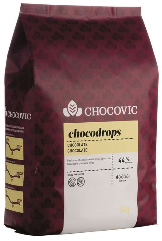 Drops de chocolat 44% - CHOCOVIC - Sac de 5 kg