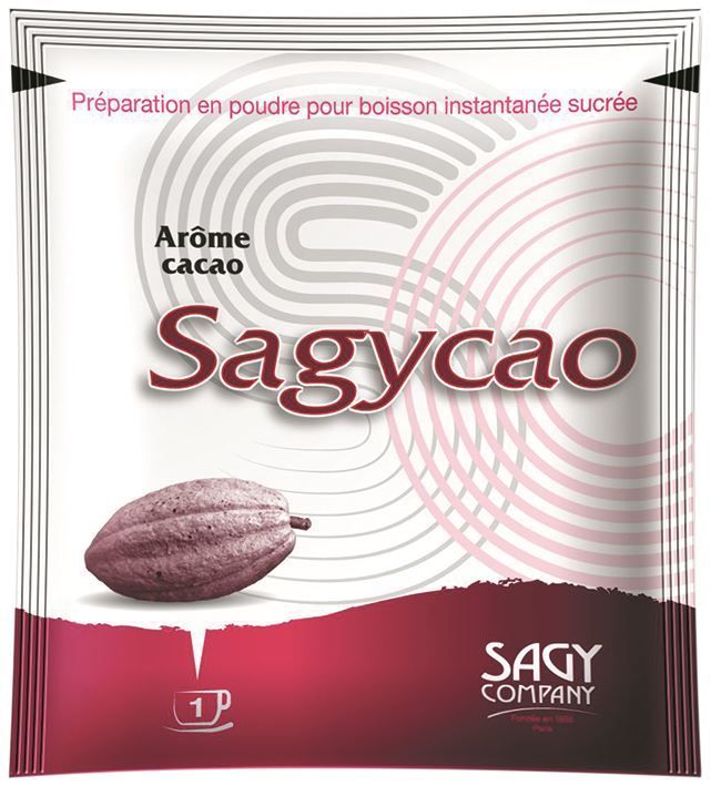 Préparation en poudre pour boisson instantanée sucrée cacao 20% - SAGYCAO - Carton de 200 doses