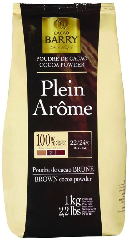 Poudre de cacao 100% Plein Arôme - BARRY - Sachet de 1 kg