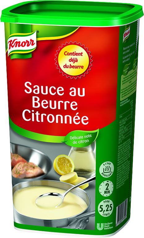 Sauce au beurre citronnée déshydratée - KNORR - Boite de 1 kg