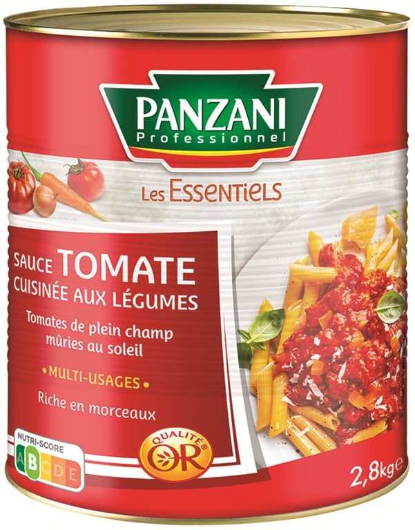 Sauce tomate aux légumes frais - PANZANI SOLUTIONS - Boite 3/1