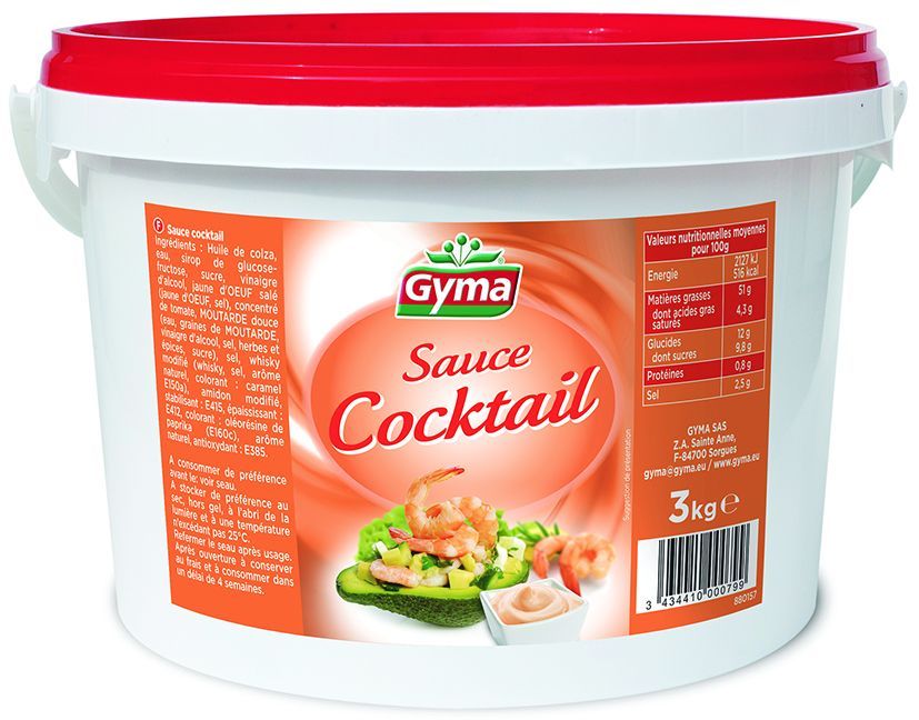 Sauce cocktail - GYMA - Seau de 3 kg