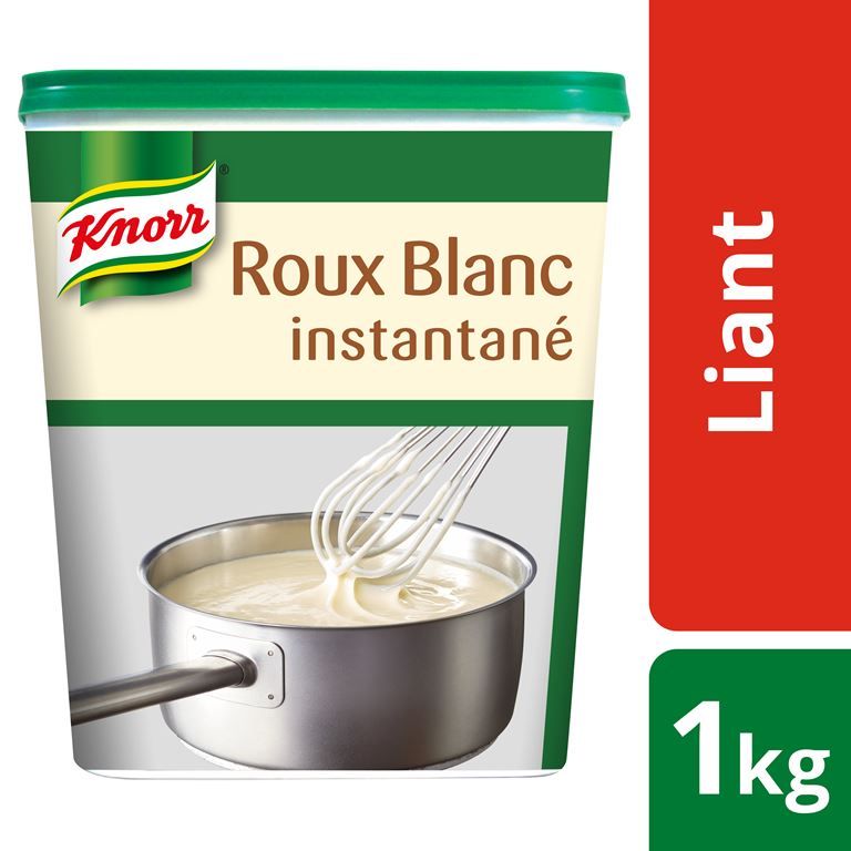 Roux blanc instantané déshydraté pauvre en sel - KNORR - Boite de 1 kg