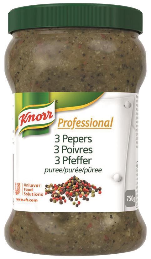 Purée de 3 poivres - KNORR - Pot de 750 g