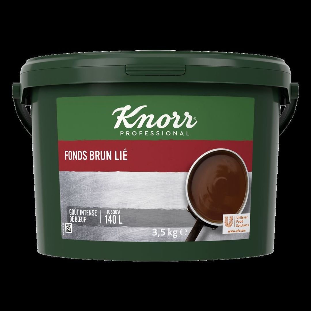 Fonds brun lié déshydraté - KNORR - Seau de 3,5 kg