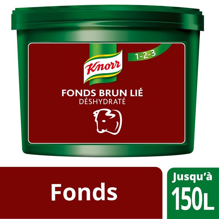 Fonds brun lié déshydraté - KNORR - Seau de 3,5 kg