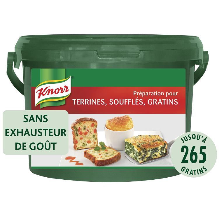 Préparation pour terrines, soufflés et gratins - KNORR - Seau de 3,2 kg