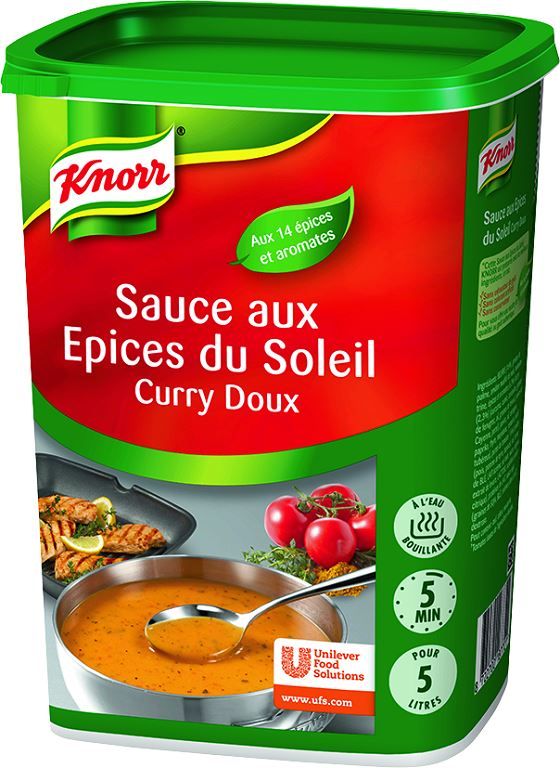 Sauce aux épices du soleil déshydratée - KNORR - Boite de 1 kg