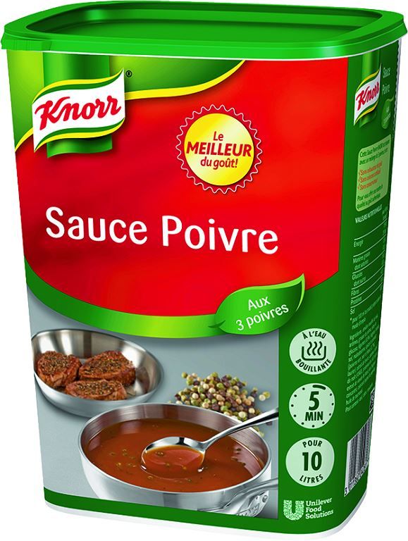 Sauce poivre déshydratée - KNORR - Boite de 900 g