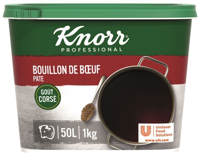 Bouillon de boeuf en pâte - KNORR PROFESSIONAL - Boite de 1 kg