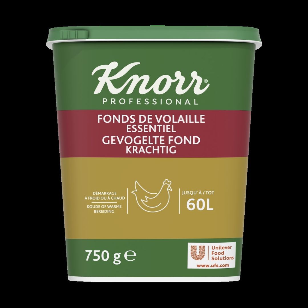 Fonds de volaille déshydraté - KNORR ESSENTIEL - Boite de 750 g