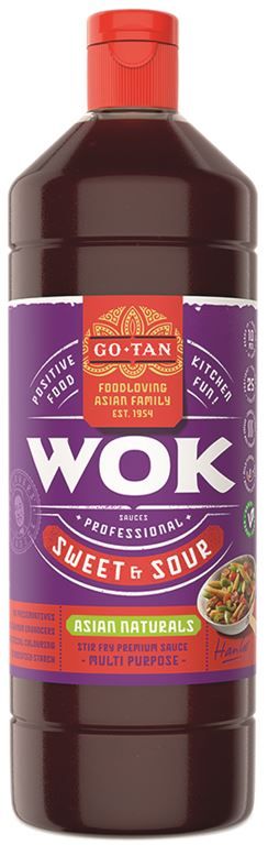 Sauce wok aigre-douce - GO TAN - Bouteille de 1 L