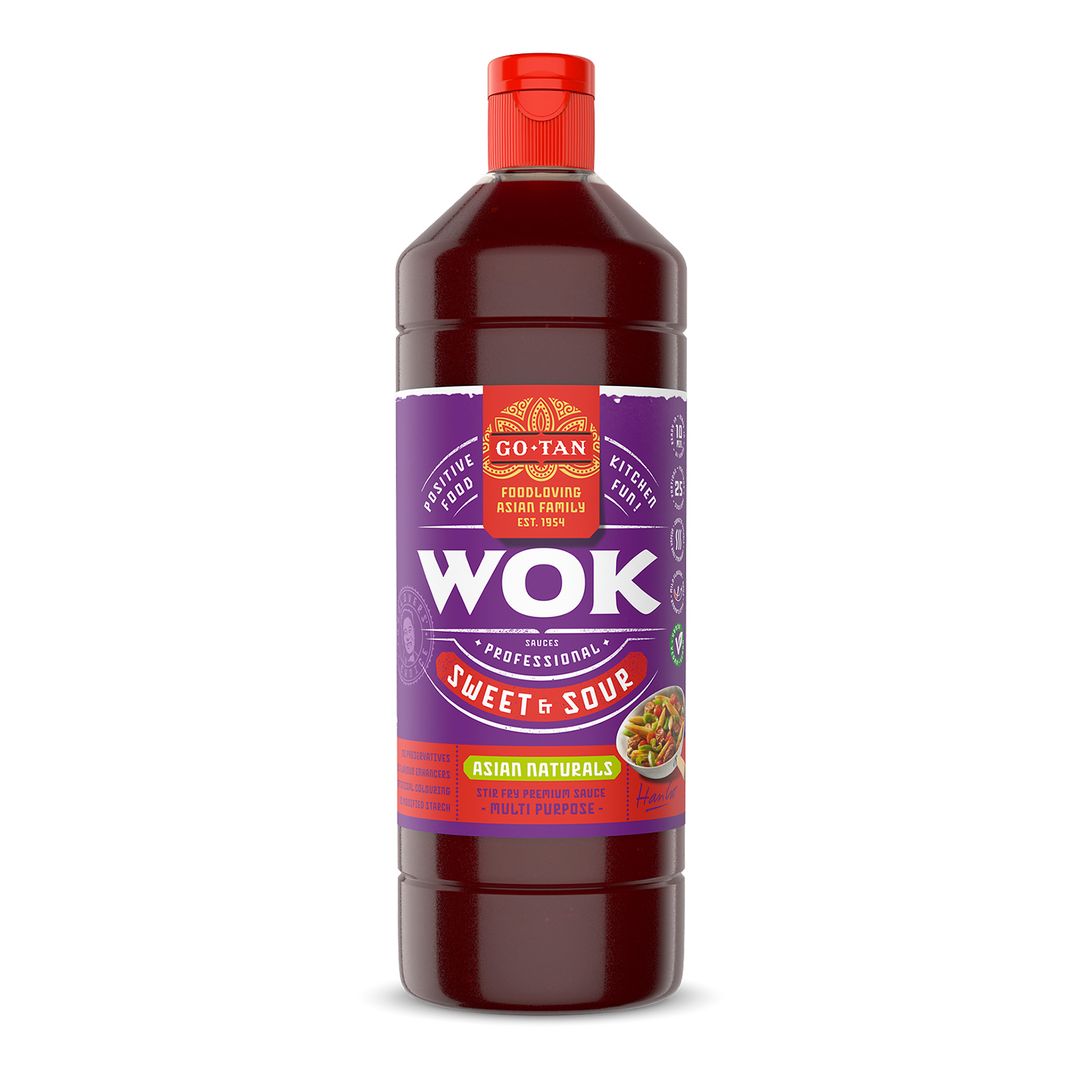 Sauce wok aigre-douce - GO TAN - Bouteille de 1 L