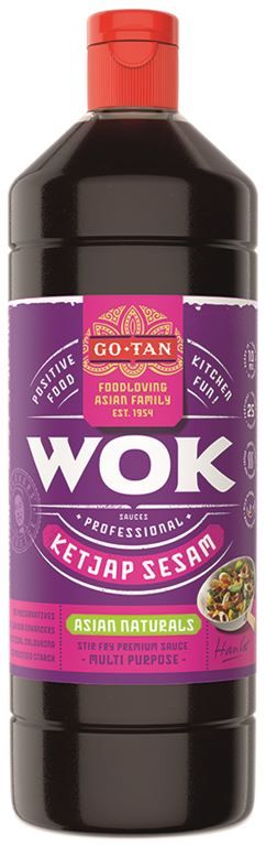 Sauce wok soja sésame - GO TAN - Bouteille de 1 L