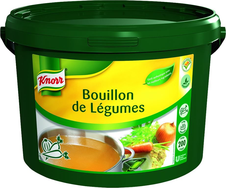 Bouillon de légumes déshydraté - KNORR - Seau de 4 kg