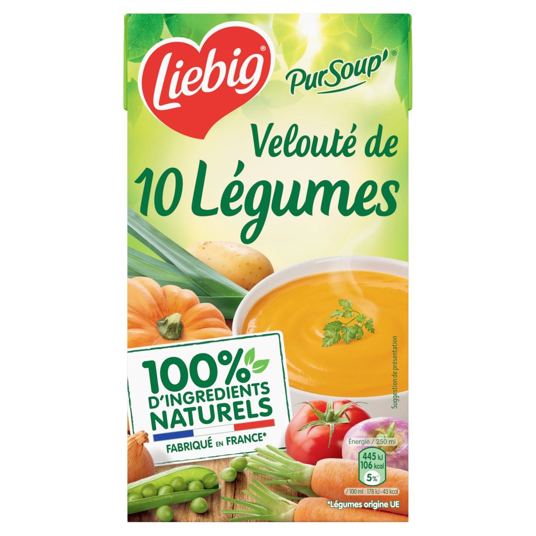 Velouté 10 légumes - LIEBIG - Carton de 8 briques