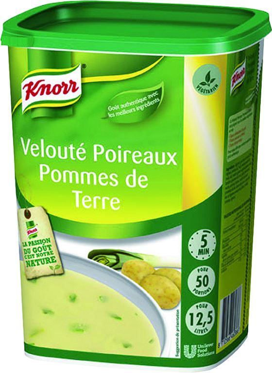 Velouté de poireaux et pommes de terre déshydraté - KNORR - Boite de 815 g