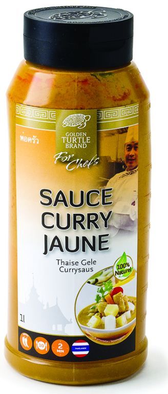 Sauce curry jaune - GOLDEN TURTLE CHEF - Bouteille de 1 L