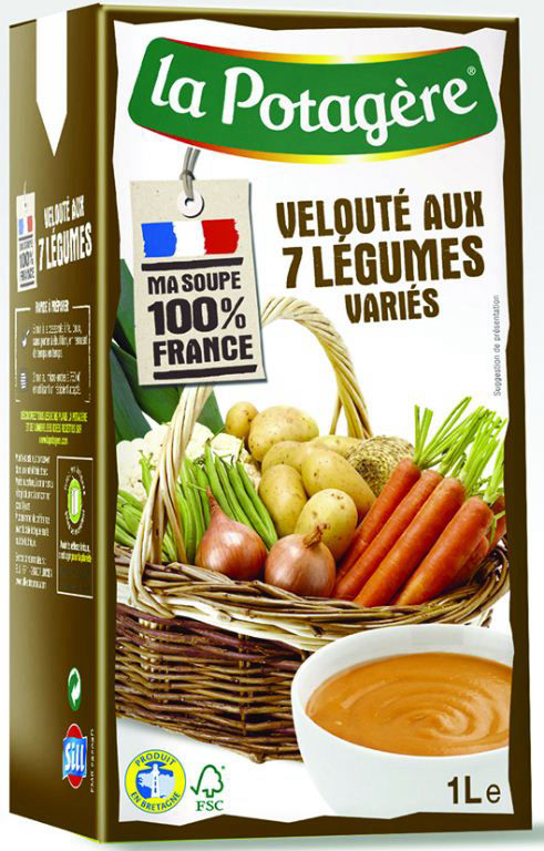 Veloute 7 Legumes La Potagere Carton De 6 Briques Soupes