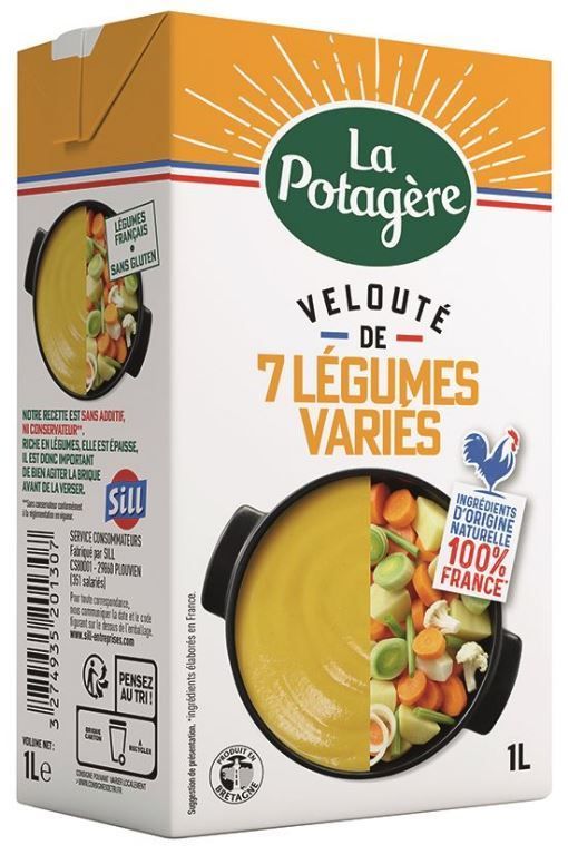 Velouté 7 légumes - LA POTAGERE - Carton de 6 briques