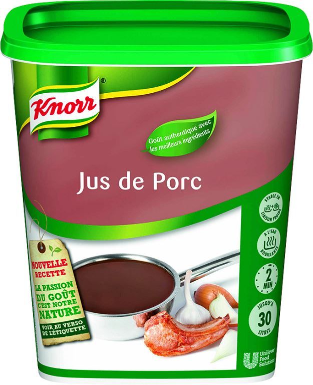 Jus de porc déshydraté - KNORR - Boite de 750 g