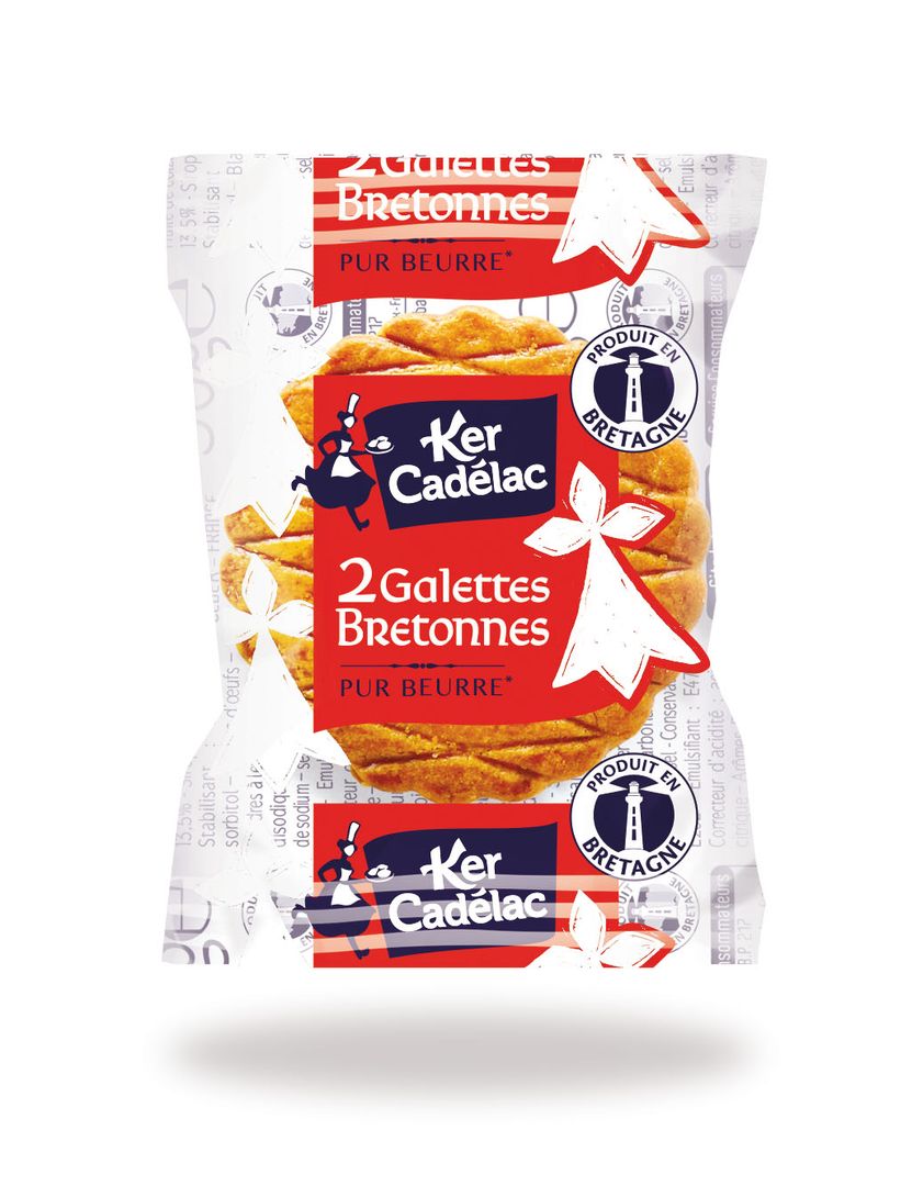 Galettes bretonnes pur beurre X2 - KER CADELAC - Carton de 280 sachets