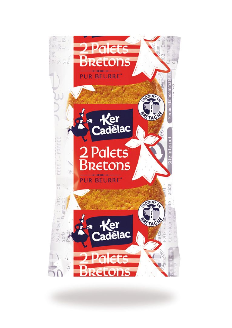 Palets bretons pur beurre X2 - KER CADELAC - Carton de 160 sachets