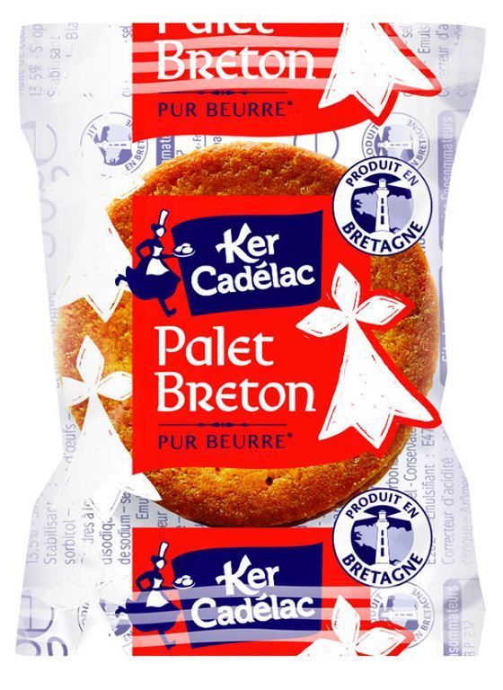 Palet breton pur beurre en étui 15 g KER CADELAC - Grossiste