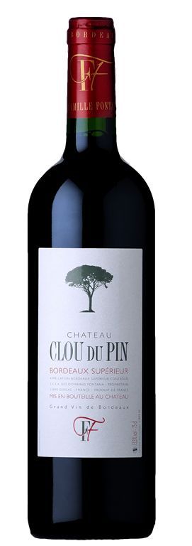 Vin rouge Bordeaux Supérieur 'Château Clou du Pin' AOC - CHATEAU CLOU DU PIN - Carton de 6 bouteilles