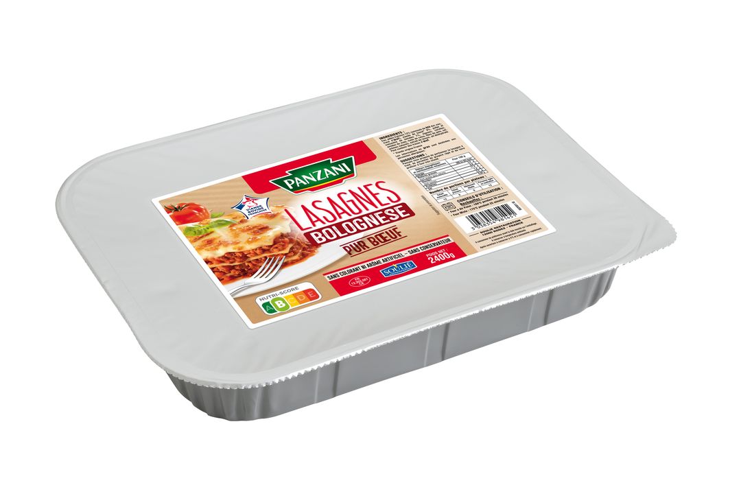 Lasagnes bolognaise - PANZANI - Carton de 4 plateaux