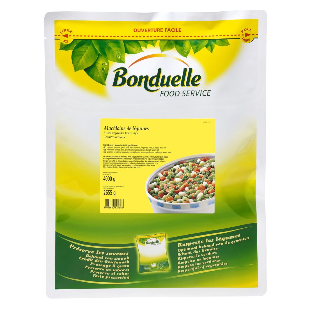 Macédoine de légumes - BONDUELLE - Carton de 4 sachets