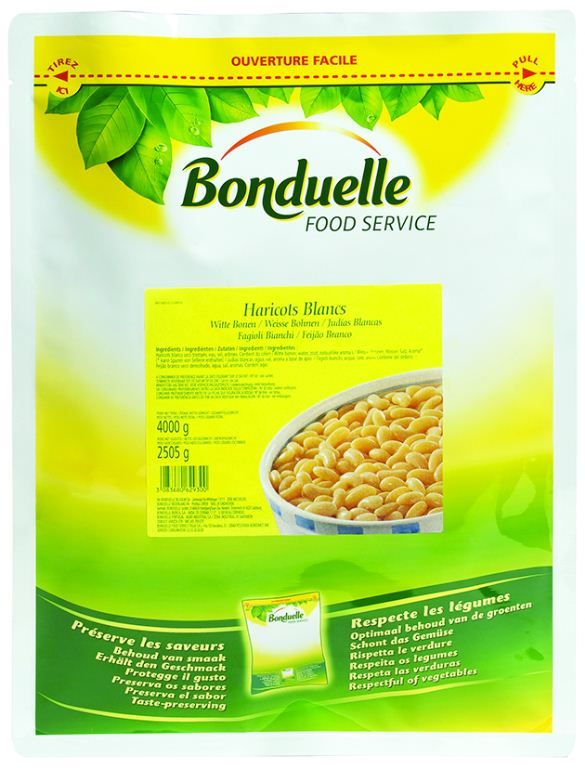 Haricots blancs préparés - BONDUELLE - Carton de 4 sachets