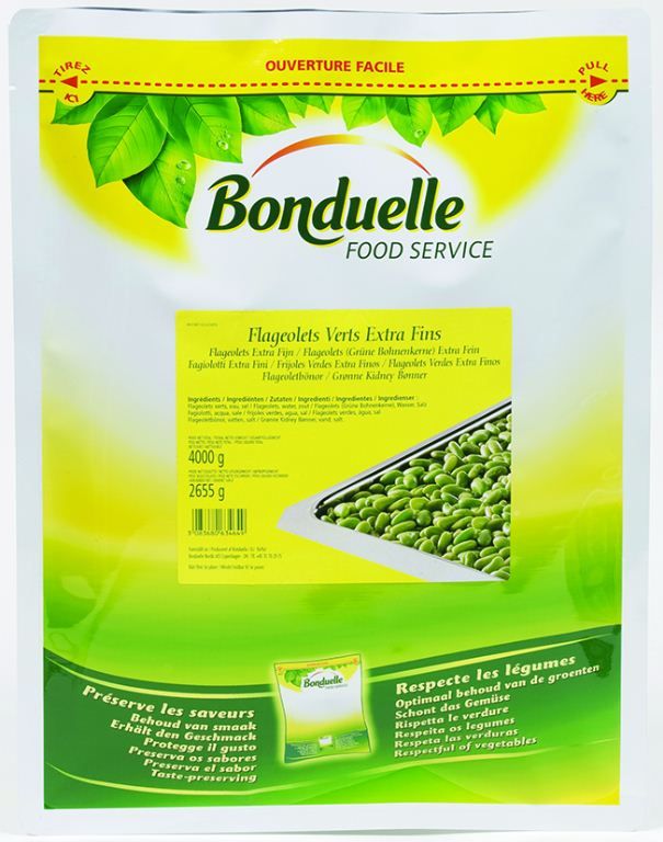 Flageolets verts extra fins CE2 - BONDUELLE - Carton de 4 sachets