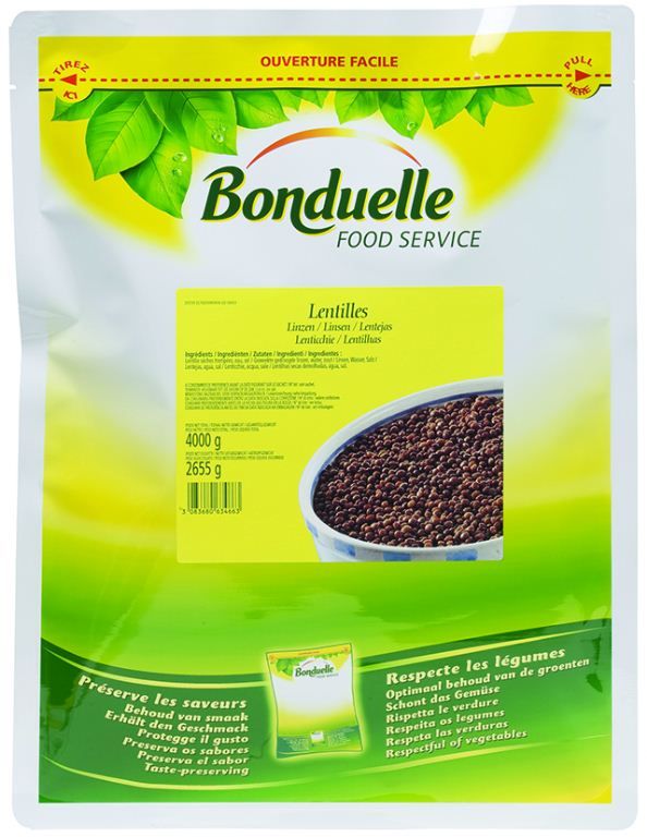 Lentilles - BONDUELLE - Carton de 4 sachets