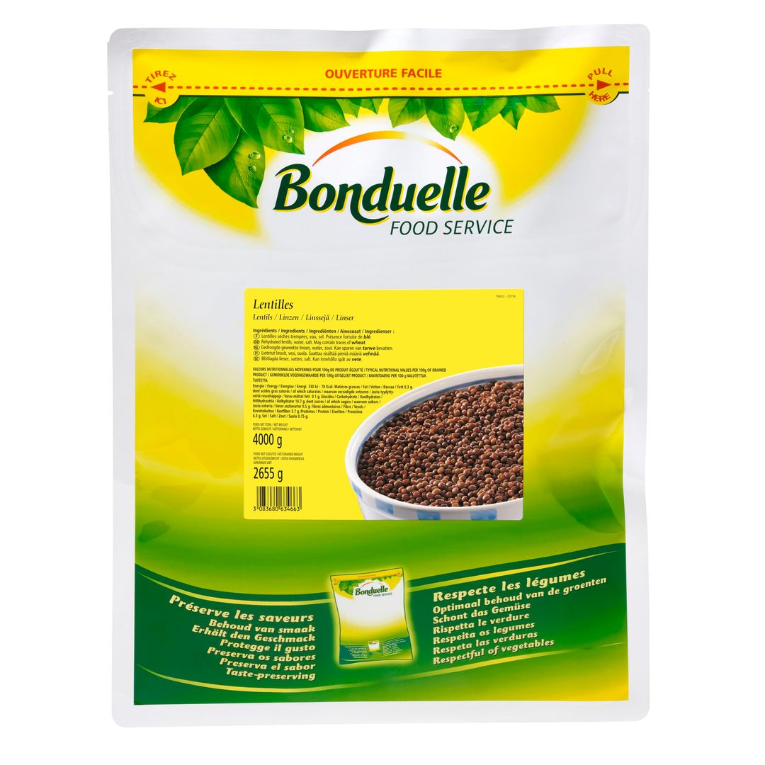 Lentilles - BONDUELLE - Carton de 4 sachets