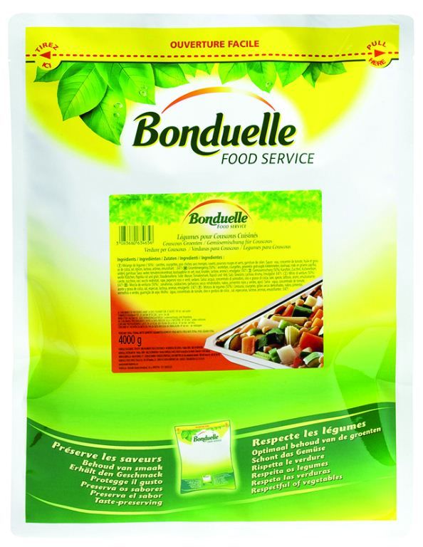 Légumes cuisinés pour couscous - BONDUELLE - Carton de 4 sachets