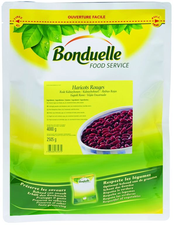 Haricots rouges - BONDUELLE - Carton de 4 Sachets