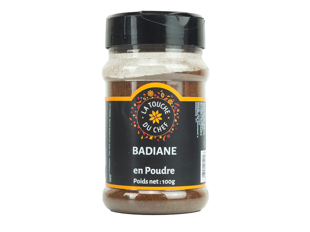 Badiane en poudre - LA TOUCHE DU CHEF - Pot de 100 g