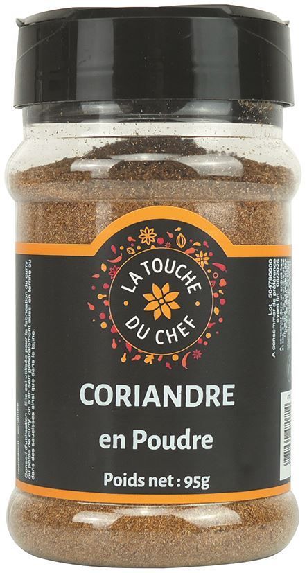 Coriandre moulue - LA TOUCHE DU CHEF - Pot de 95 g