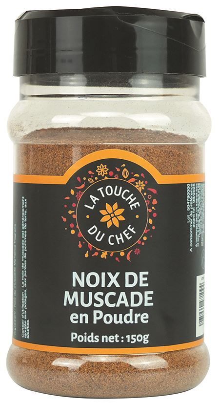 Noix de muscade moulue - LA TOUCHE DU CHEF - Pot de 150 g