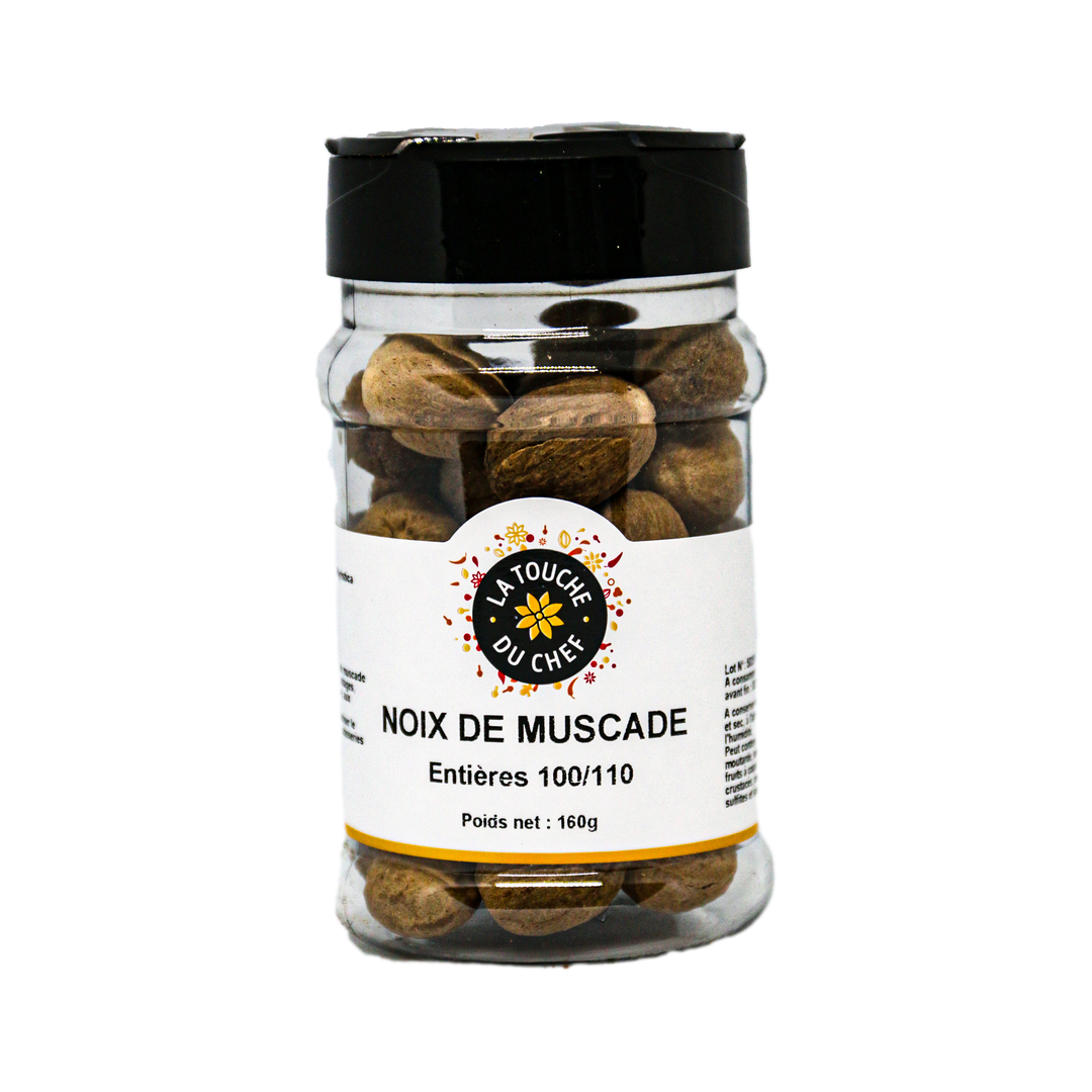 Noix de muscade entières - LA TOUCHE DU CHEF - Pot de 160 g